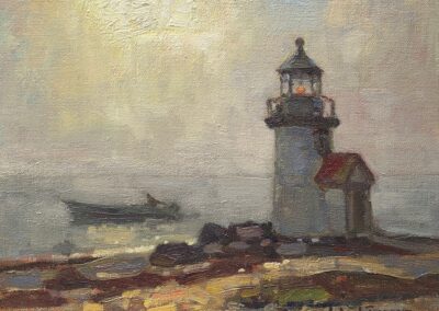 Foggy Morn, Brandt Lighthouse, Nantucket