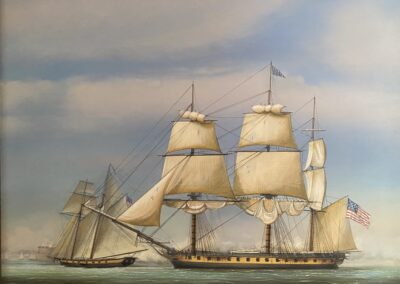 USS Constitution at Tripoli 1804