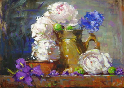 Peonies & Japanese Irises