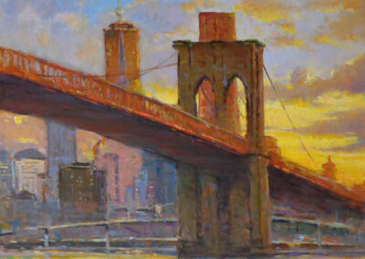 Sunset Brooklyn Bridge
